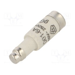 10 pcs : LE1406 - Fuse: fuse, gG,time-lag, 6A, 400VAC, 250VDC, D01