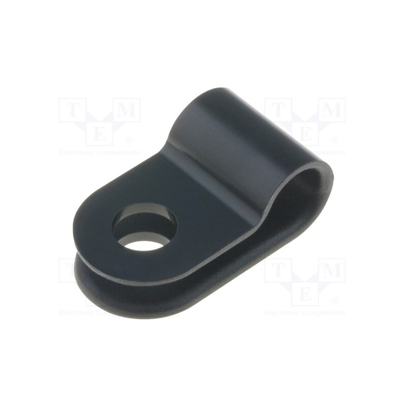 50 pcs : 211-60001 - Fixing clamp, Cable P-clips, ØBundle : 5mm, W: 10mm, polyamide