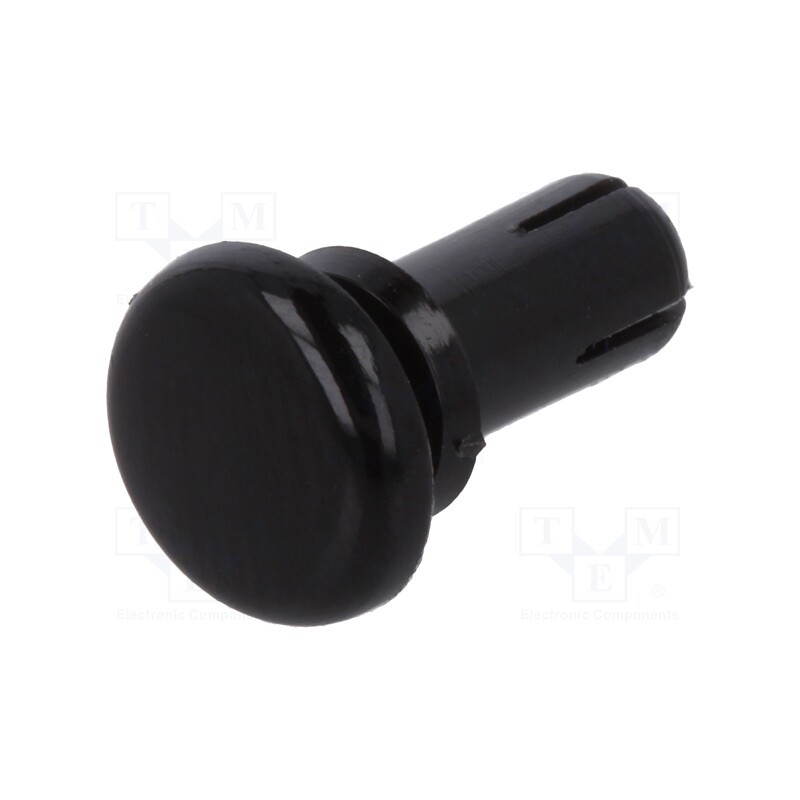 50 pcs : 8G4024.0X6.5B - Rivet, polyamide, L.rivet: 8mm, Panel cutout diam: 4.1mm, black