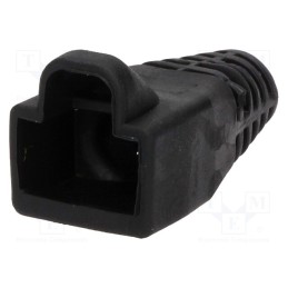 20 pcs : 6510-0100-06 - RJ45 plug boot, 6mm, black