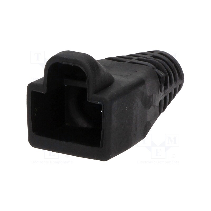 20 pcs : 6510-0100-06 - RJ45 plug boot, 6mm, black