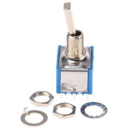 1 pcs - APEM Toggle Switch, Panel Mount, On-On, 3PDT, Solder Terminal