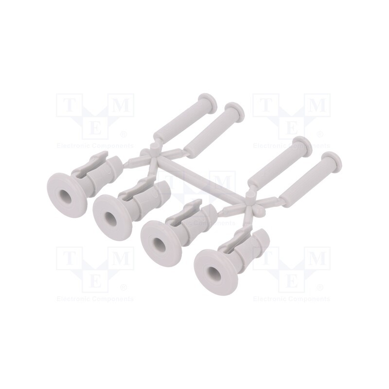 10 set : LNS-1 - Rivets set, light grey, 4pcs.