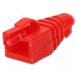 20 pcs : 6510-0102-10 - RJ45 plug boot, red