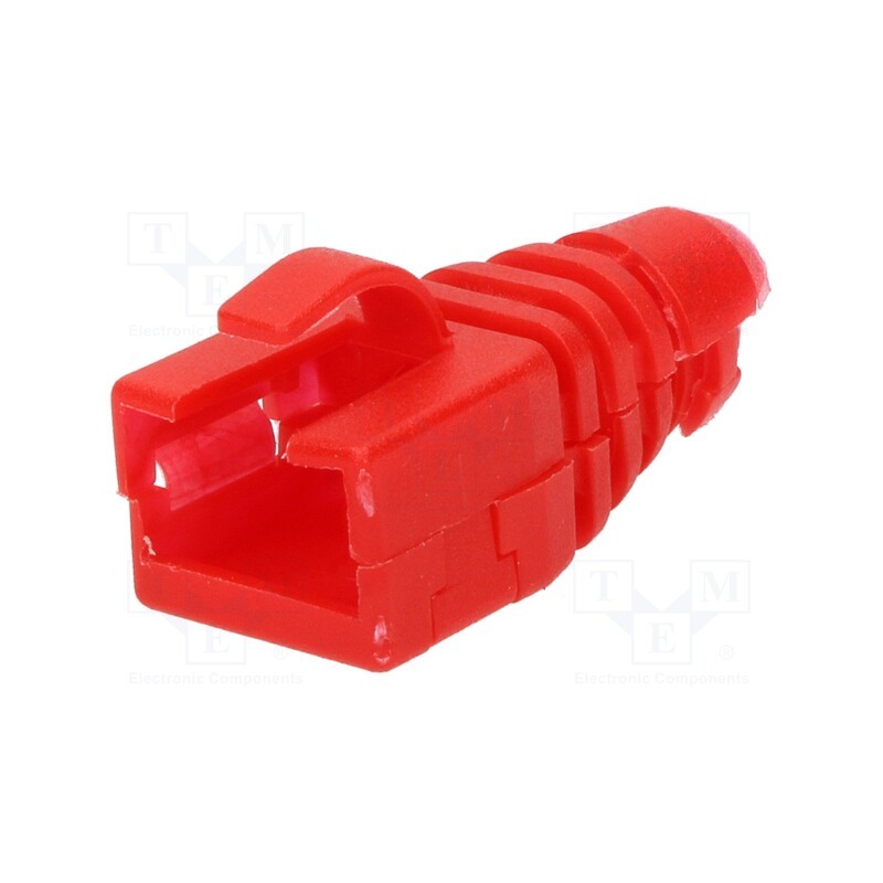 20 pcs : 6510-0102-10 - RJ45 plug boot, red