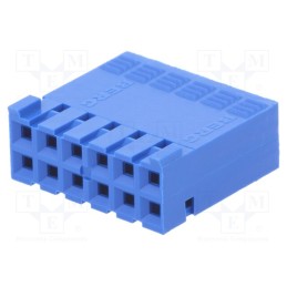 10 pcs : 65239-006LF - Plug, wire-board, female, Dubox®, 2.54mm, PIN: 12, w/o contacts