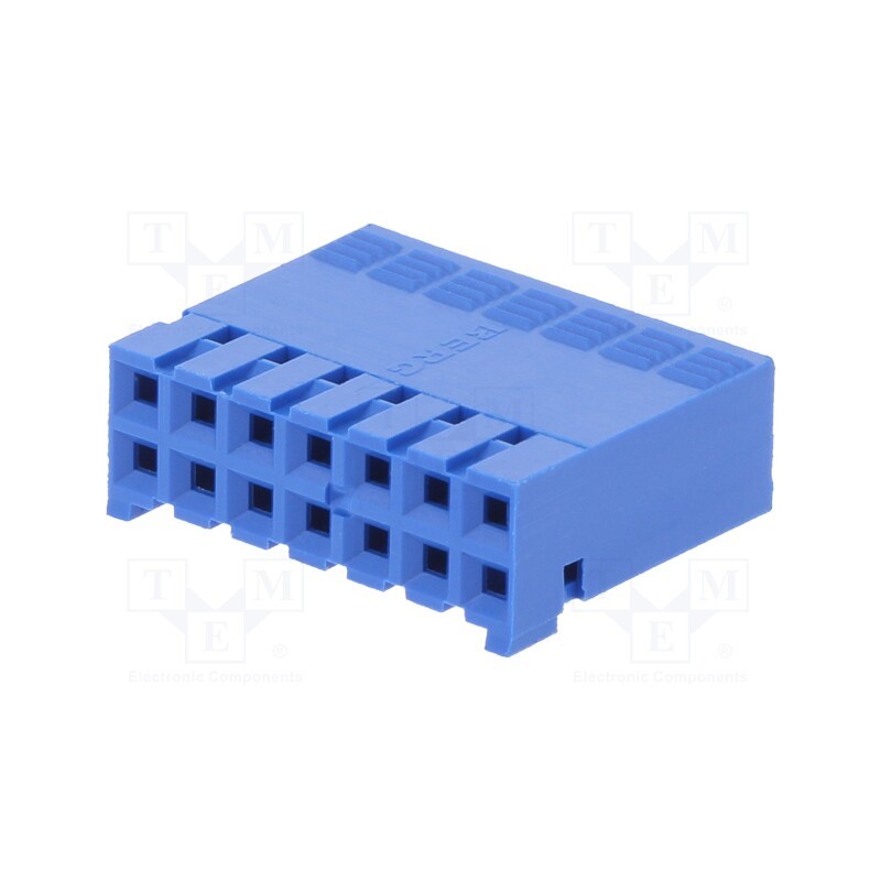 10 pcs : 65239-007LF - Plug, wire-board, female, Dubox®, 2.54mm, PIN: 14, w/o contacts