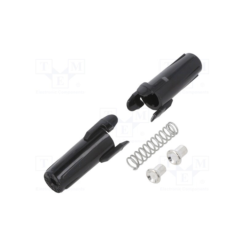 10 pcs : 01550120HXU - Fuse holder, 6.3x32mm, 20A, black