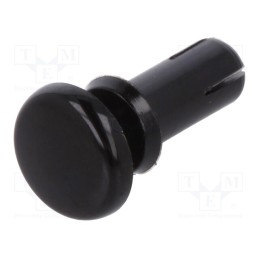 50 pcs : 8G4024.0X7.5B - Rivet, polyamide, L.rivet: 9mm, Panel cutout diam: 4.1mm, black
