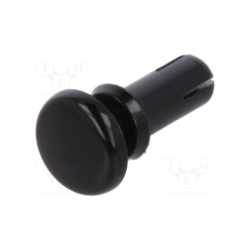 50 pcs : 8G4024.0X7.5B - Rivet, polyamide, L.rivet: 9mm, Panel cutout diam: 4.1mm, black