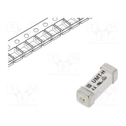 10 pcs : 3403.0280.23 - Fuse: fuse, time-lag, 4A, 277VAC, 125VDC, SMD, ceramic, 5.3x16mm