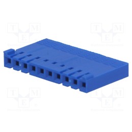 10 pcs : 65240-010LF - Plug, wire-board, female, PIN: 10, w/o contacts, 2.54mm, for cable