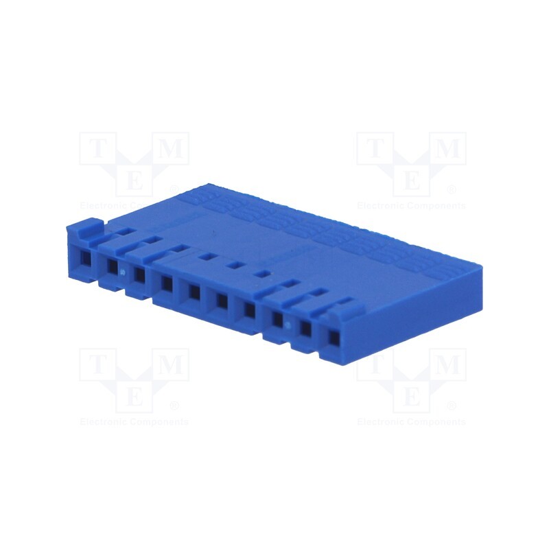 10 pcs : 65240-010LF - Plug, wire-board, female, PIN: 10, w/o contacts, 2.54mm, for cable