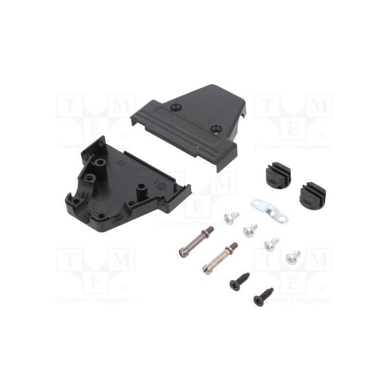 10 pcs : 6550-0101-03 - Enclosure: for D-Sub connectors, D-Sub 25pin,D-Sub HD 44pin