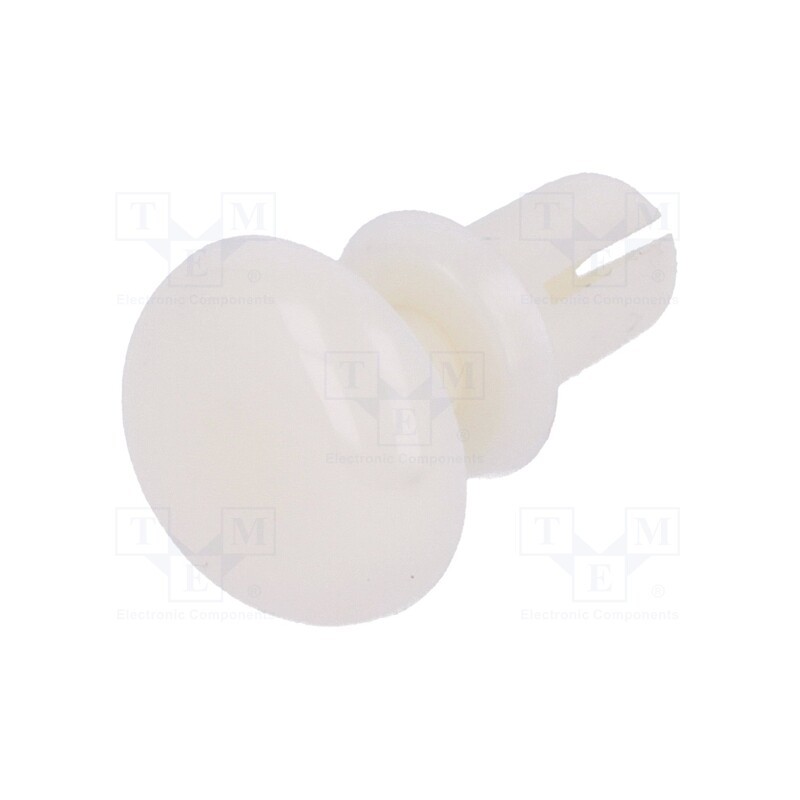 50 pcs : 8G4013.0X3.0W - Rivet, polyamide, L.rivet: 4.5mm, Panel cutout diam: 3.1mm, white