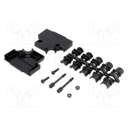 10 pcs : 6560-0107-13 - Enclosure: for D-Sub connectors, D-Sub 25pin,D-Sub HD 44pin