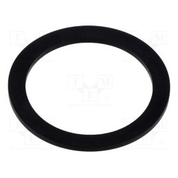 50 pcs : ENBR-WG-M32-BL-A - Gasket, NBR rubber, Thk: 1.5mm, Øint: 30.5mm, M32, black, Entrelec