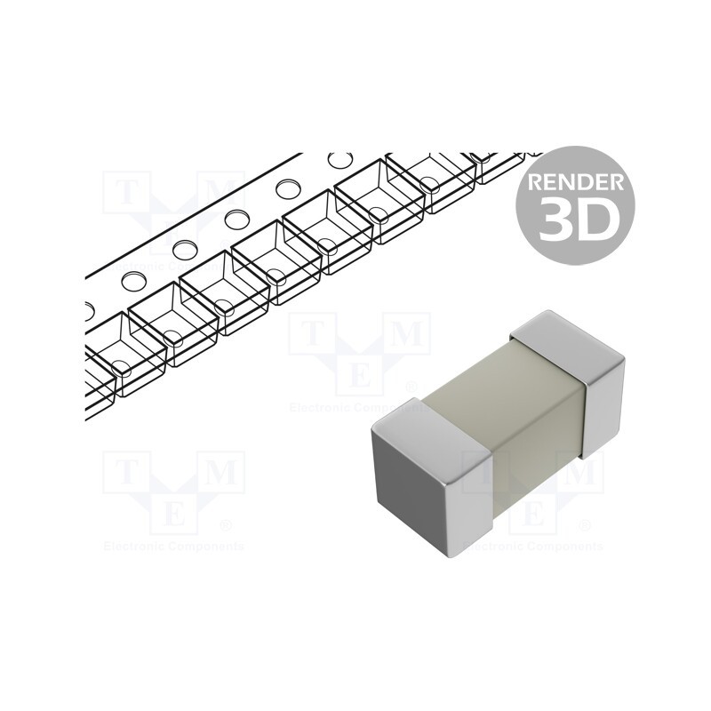 50 pcs : 0679H5000-01 - Fuse: fuse, quick blow, 5A, 350VAC, 60VDC, SMD, ceramic, 2410