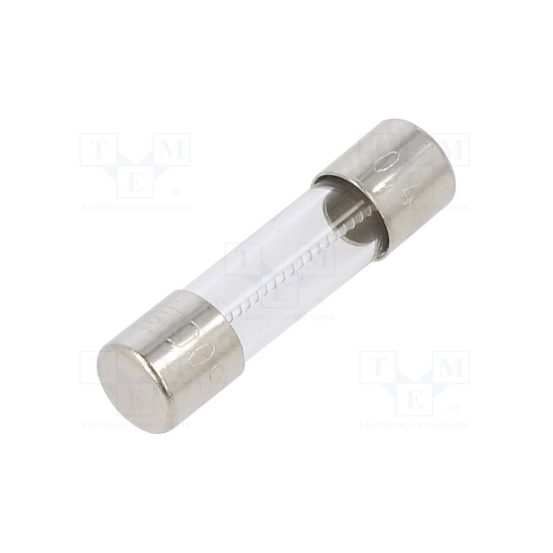 10 pcs : 34.2512 - Fuse: fuse, medium time-lag, 400mA, 250VAC, cylindrical,glass