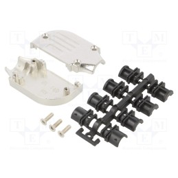 10 pcs : 6560-0406-32 - Enclosure: for D-Sub connectors, D-Sub 15pin,D-Sub HD 26pin