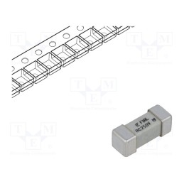 10 pcs : 0464001.DR - Fuse: fuse, quick blow, 1A, 250VAC, 250V, SMD, ceramic, 12.1x4.5mm