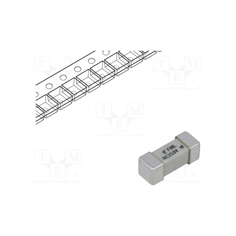 10 pcs : 0464001.DR - Fuse: fuse, quick blow, 1A, 250VAC, 250V, SMD, ceramic, 12.1x4.5mm