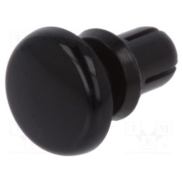 50 pcs : 8G4024.0X3.5B - Rivet, polyamide, L.rivet: 5mm, Panel cutout diam: 4.1mm, black
