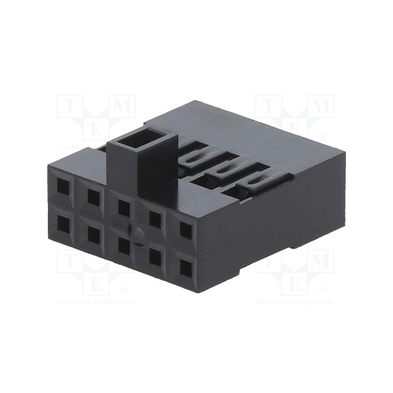 10 pcs : 65846-010LF - Plug, pin strips, male/female, Mini-PV™, 2.54mm, PIN: 10, for cable