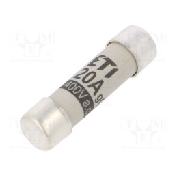 10 pcs : 2610011 - Fuse: fuse, gG, 20A, 400VAC, cylindrical,industrial, 8x31mm