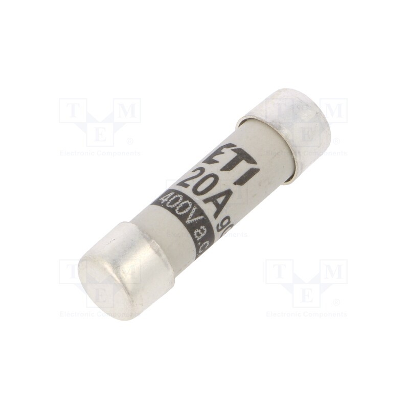 10 pcs : 2610011 - Fuse: fuse, gG, 20A, 400VAC, cylindrical,industrial, 8x31mm