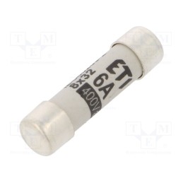 10 pcs : 2610005 - Fuse: fuse, gG, 6A, 400VAC, cylindrical,industrial, 8x31mm
