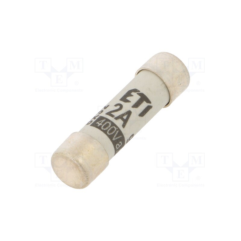 10 pcs : 2610001 - Fuse: fuse, gG, 2A, 400VAC, cylindrical,industrial, 8x31mm