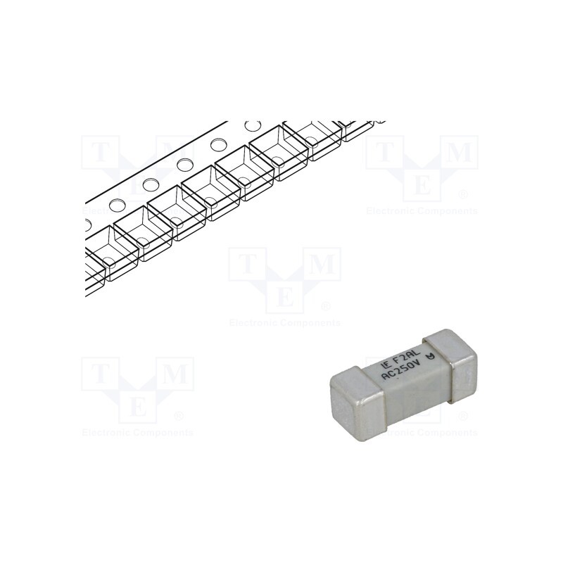 10 pcs : 0464002.DR - Fuse: fuse, quick blow, 2A, 250VAC, 250V, SMD, ceramic, 12.1x4.5mm