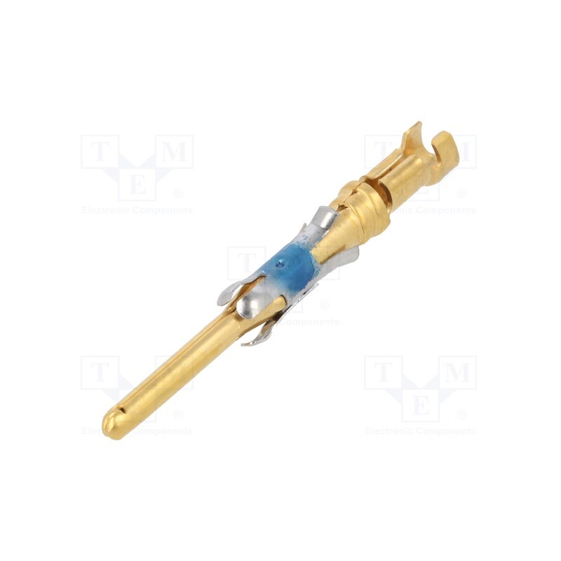 10 pcs : 66180-1 - Contact, male, 16, brass, gold-plated, TYPE III+, bulk, crimped
