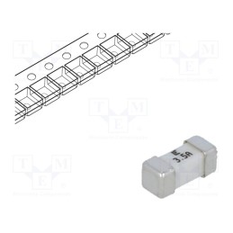 10 pcs : 045303.5MR - Fuse: fuse, ultra rapid, 3.5A, 125VAC, 125V, 125VDC, SMD, ceramic