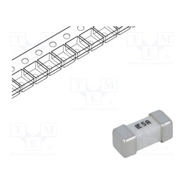 10 pcs : 0453005.MR - Fuse: fuse, ultra rapid, 5A, 125VAC, 125V, 125VDC, SMD, ceramic, 453