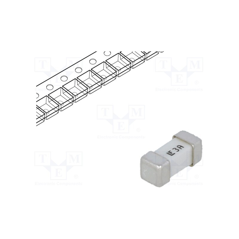 10 pcs : 0453003.MR - Fuse: fuse, ultra rapid, 3A, 125VAC, 125V, 125VDC, SMD, ceramic, 453