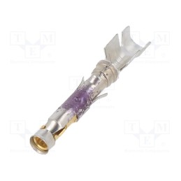 10 pcs : 66360-4 - Contact, female, 16, brass, selectively gold plated, TYPE III+