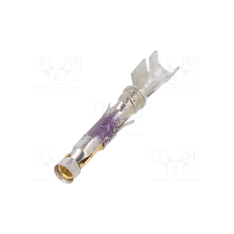 10 pcs : 66360-4 - Contact, female, 16, brass, selectively gold plated, TYPE III+