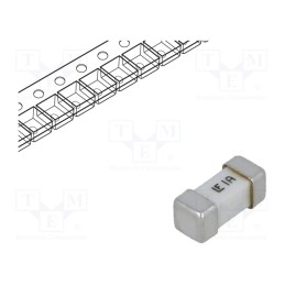 10 pcs : 0453001.MR - Fuse: fuse, ultra rapid, 1A, 125VAC, 125V, 125VDC, SMD, ceramic, 453