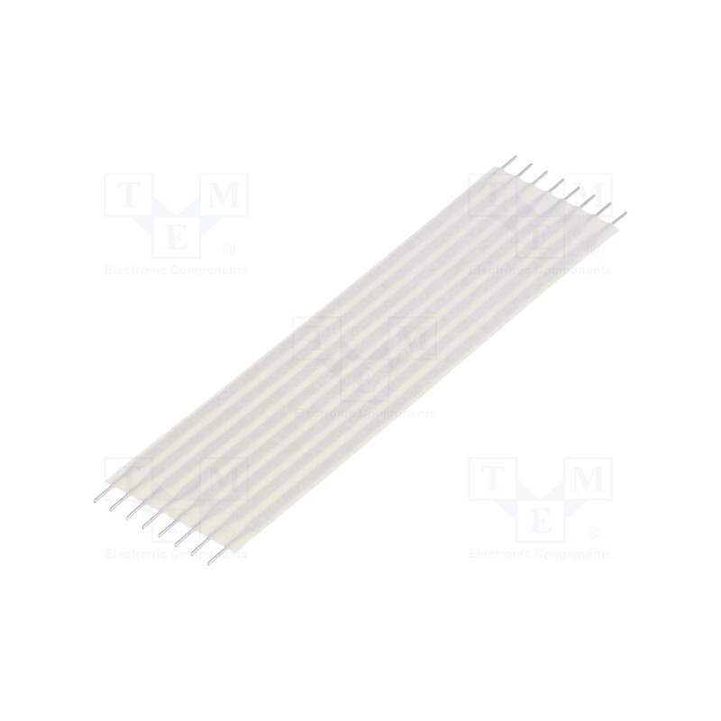 10 pcs : 6-6437144-2 - Connector: jumper cable, Cable ph: 2.54mm, L: 76.2mm, straight