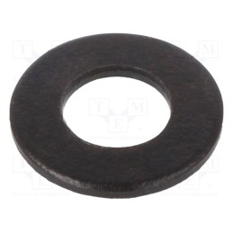 500 pcs : 1729268 - Washer, round, M4, D9mm, h0.8mm, steel, Plating: black finish