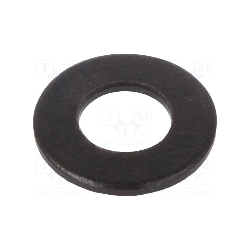 500 pcs : 1729268 - Washer, round, M4, D9mm, h0.8mm, steel, Plating: black finish