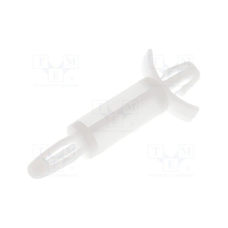 50 pcs : LCBS-12-01 - PCB distance, polyamide, L: 19.1mm, snap fastener, natural