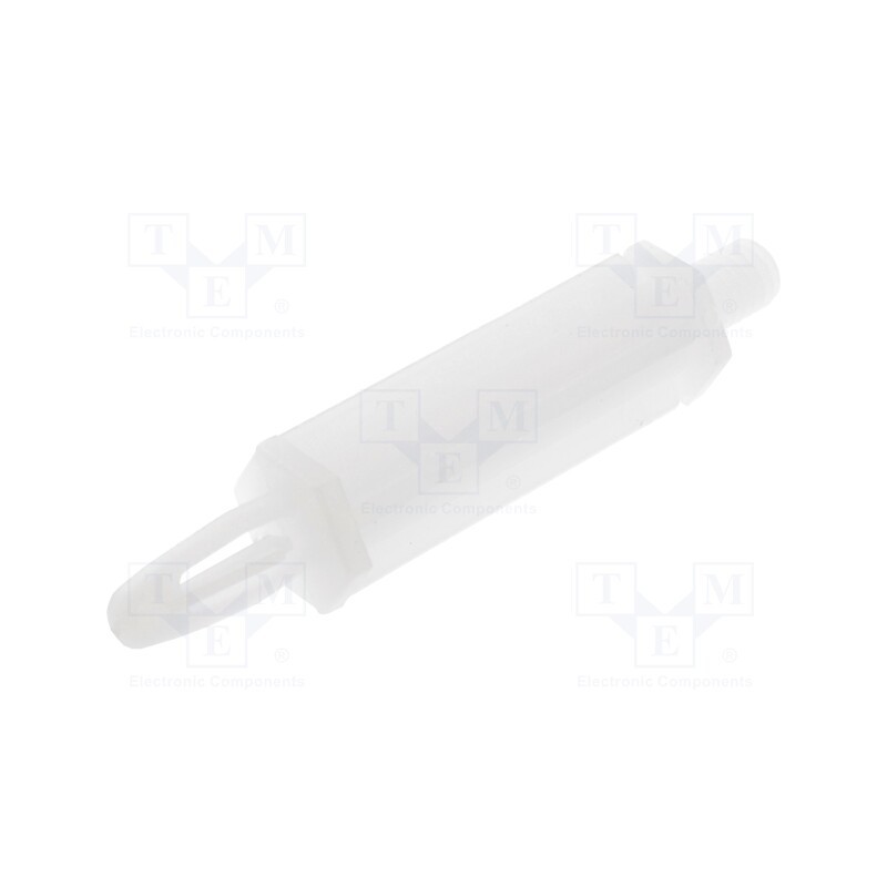 50 pcs : MSCBS-16-01 - Assembly stud, polyamide, L: 25.4mm, screwed rod,snap fastener