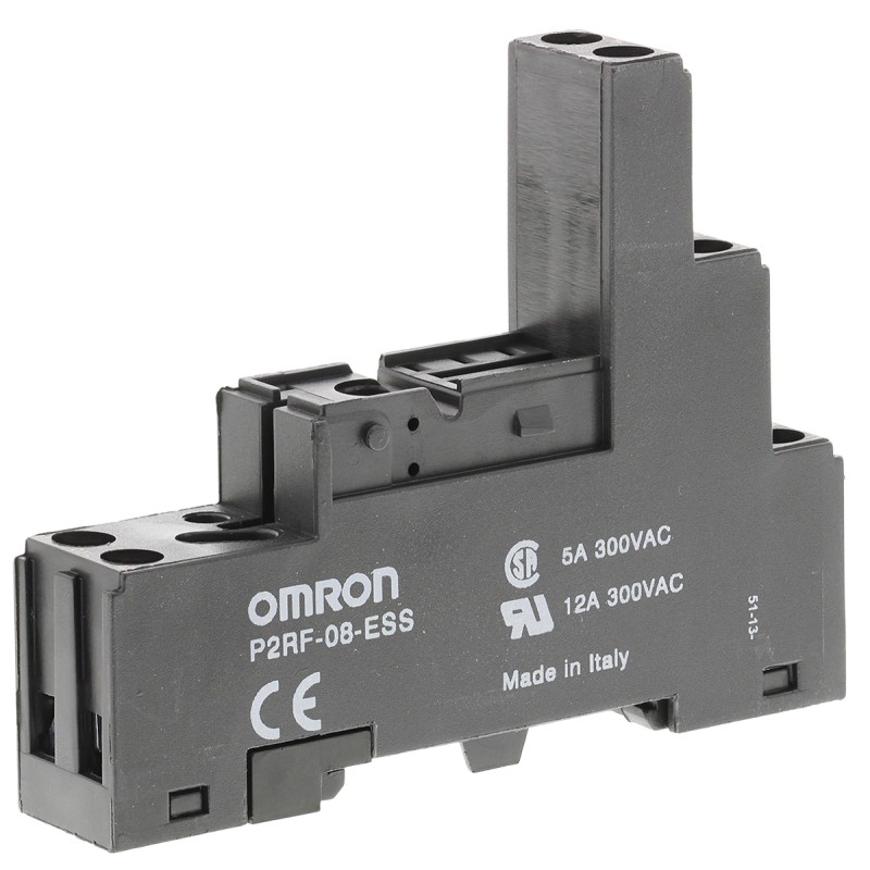 1 pcs - Omron P2RF 250V ac DIN Rail Relay Socket, for use with G2R Relay