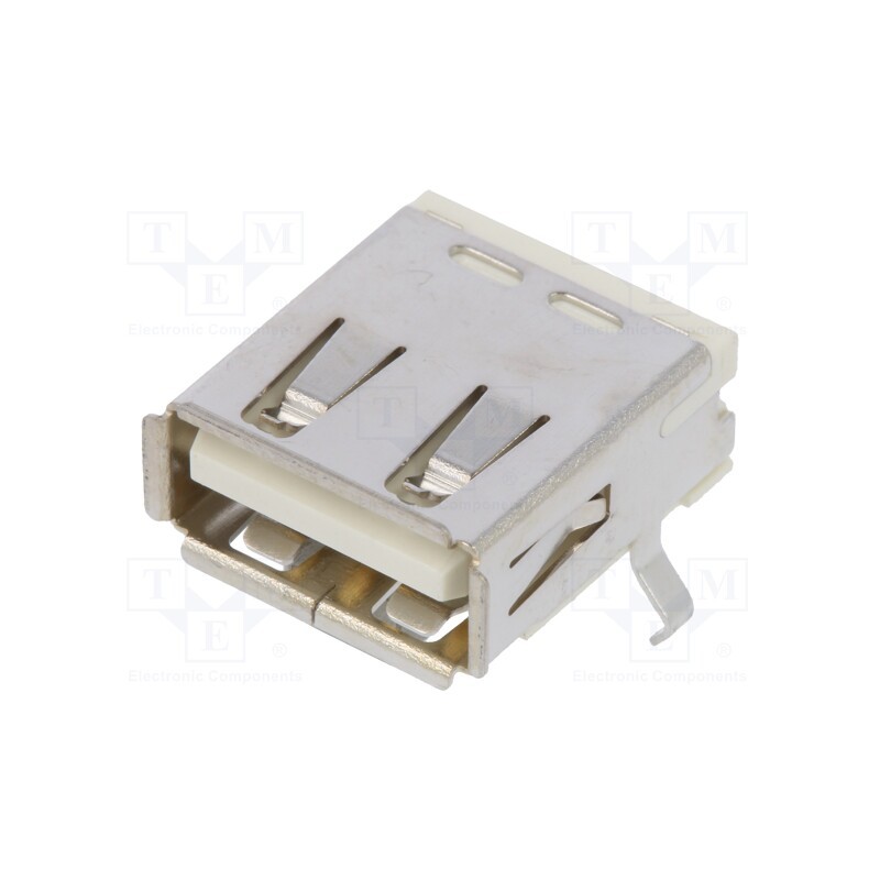 10 pcs : 676433910 - Socket, USB A, on PCBs, THT, PIN: 4, angled 90°, shielded, USB 2.0
