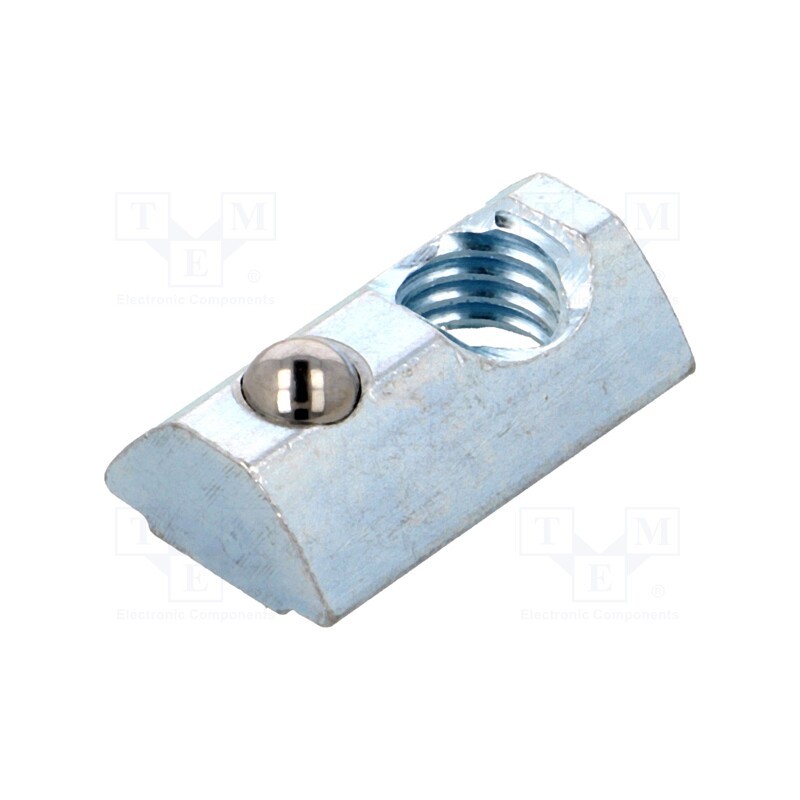 10 pcs : 96028 - Nut, for profiles, Width of the groove: 8mm, steel, zinc, T-slot