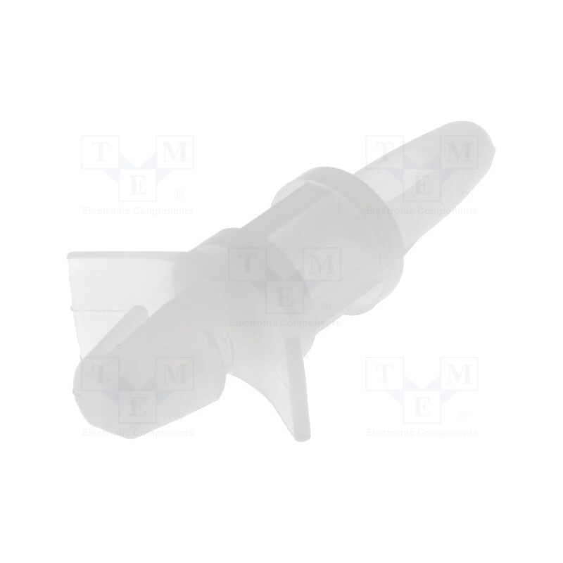 50 pcs : FIX-LCBS-9.5 - PCB distance, polyamide, L: 9.5mm, snap fastener, natural, UL94V-2