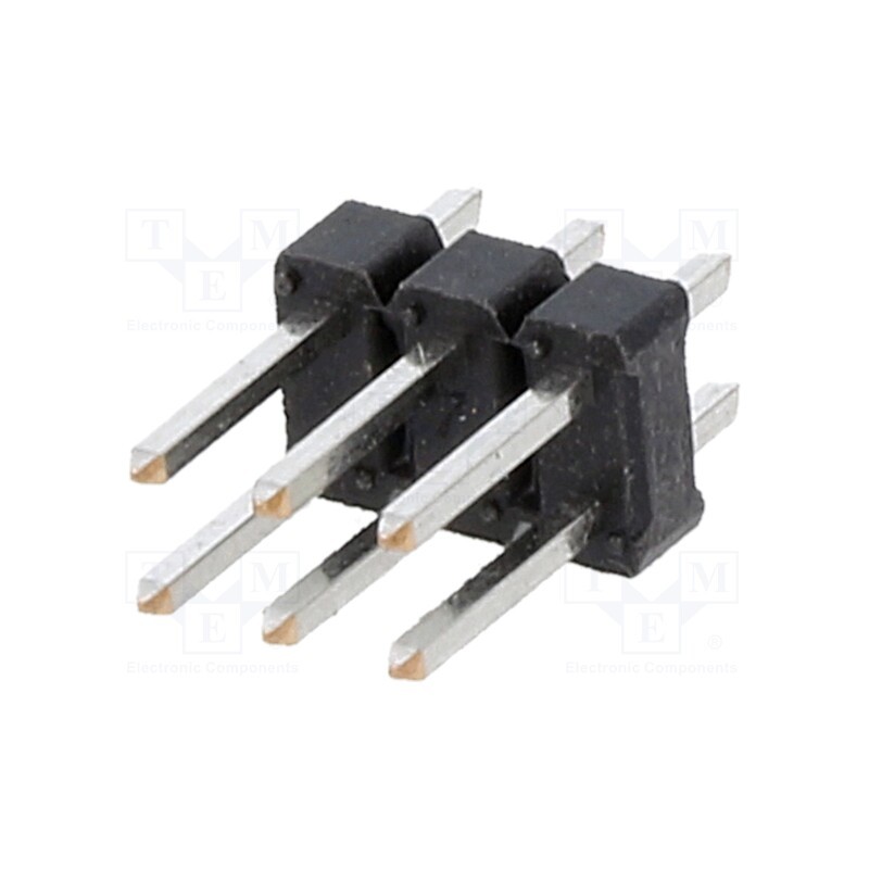 50 pcs : 67996-406HLF - Pin header, pin strips, male, BERGSTIK II, 2.54mm, PIN: 6, THT, FCI